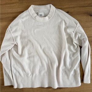 Aerie Cream Crewneck Sweater